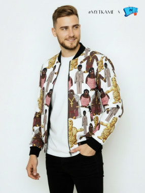 LOKAL TV - biela pánska bombera