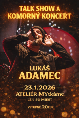 Talk show a komorný koncert Lukáša Adamca 